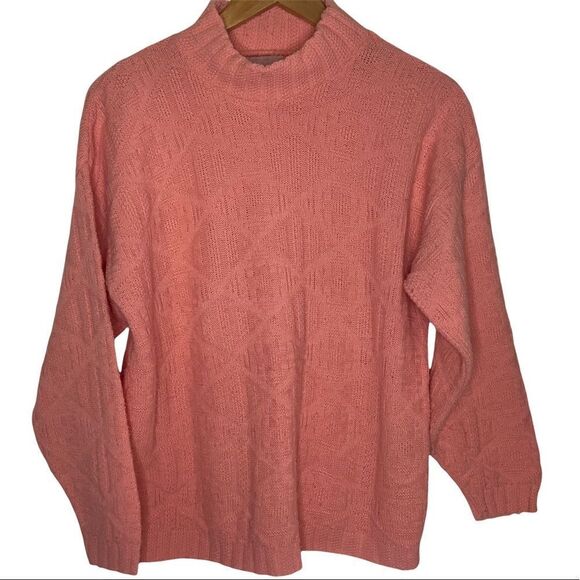 Vintage Spunky Coral/Pink Sweater - Picture 1 of 10
